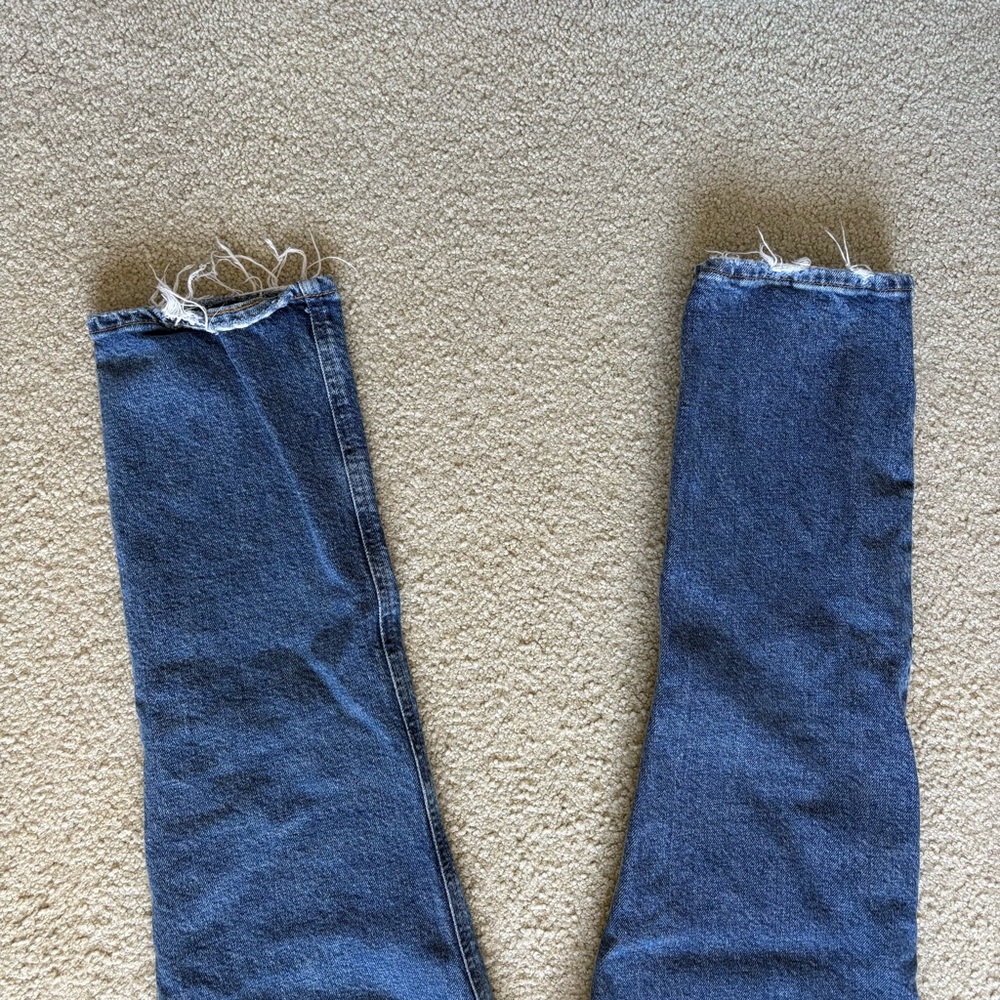 Agolde Riley High Rise Straight Crop Jeans - Picture 6 of 7
